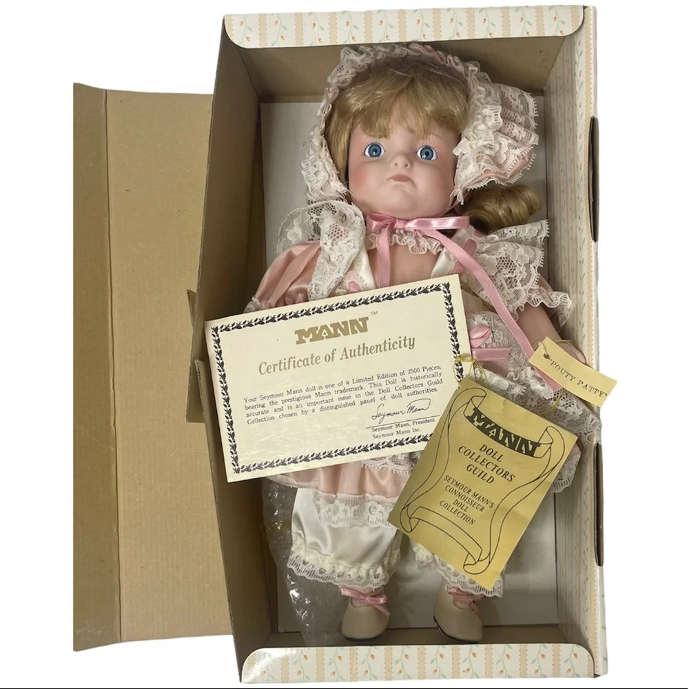 Vintage Doll Porcelain Seymour Mann Connoisseur Pouty Patty Collectibles Toys